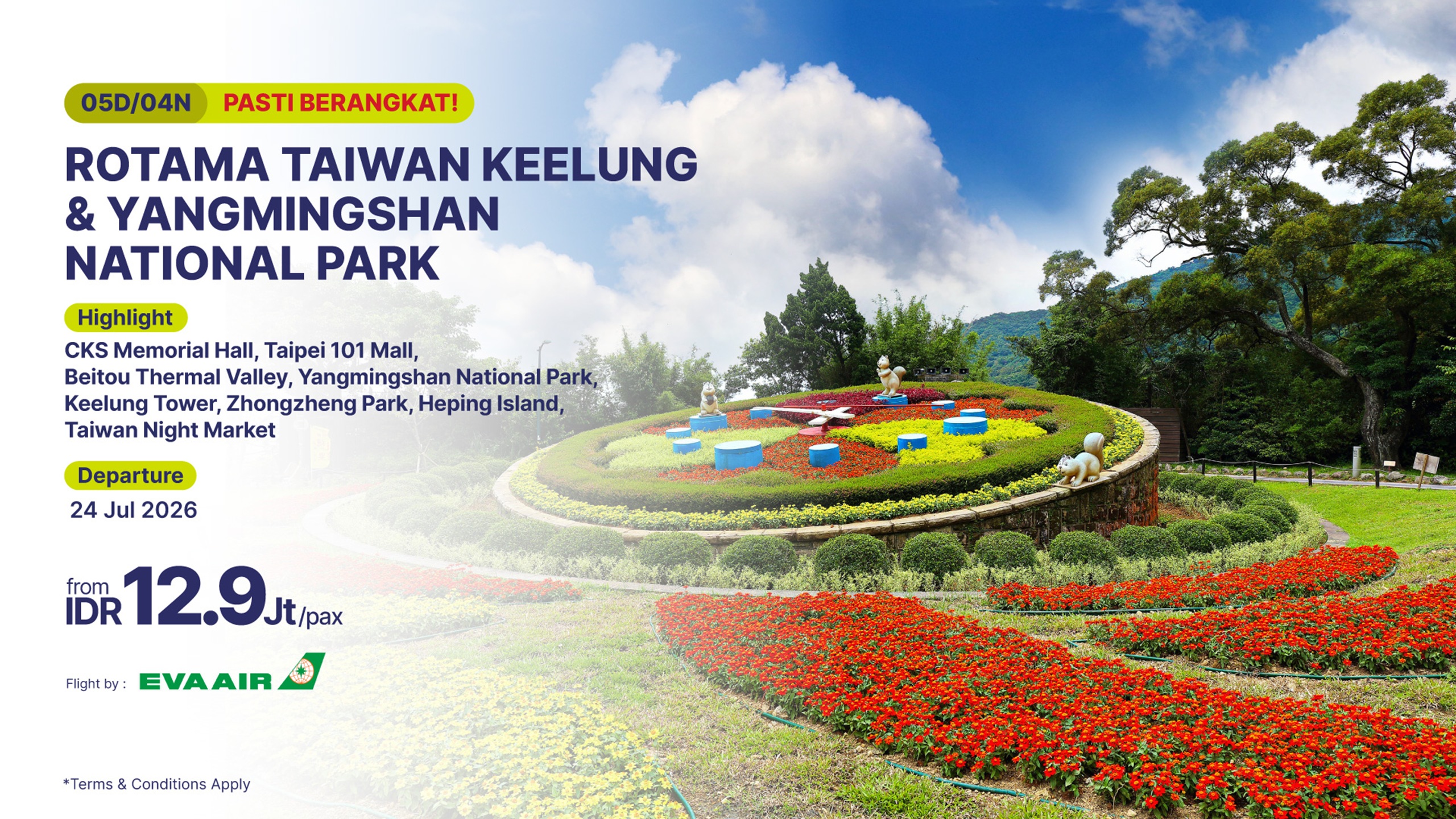 5D/4N Rotama Taiwan Keelung & Yangmingshan National Park-banner