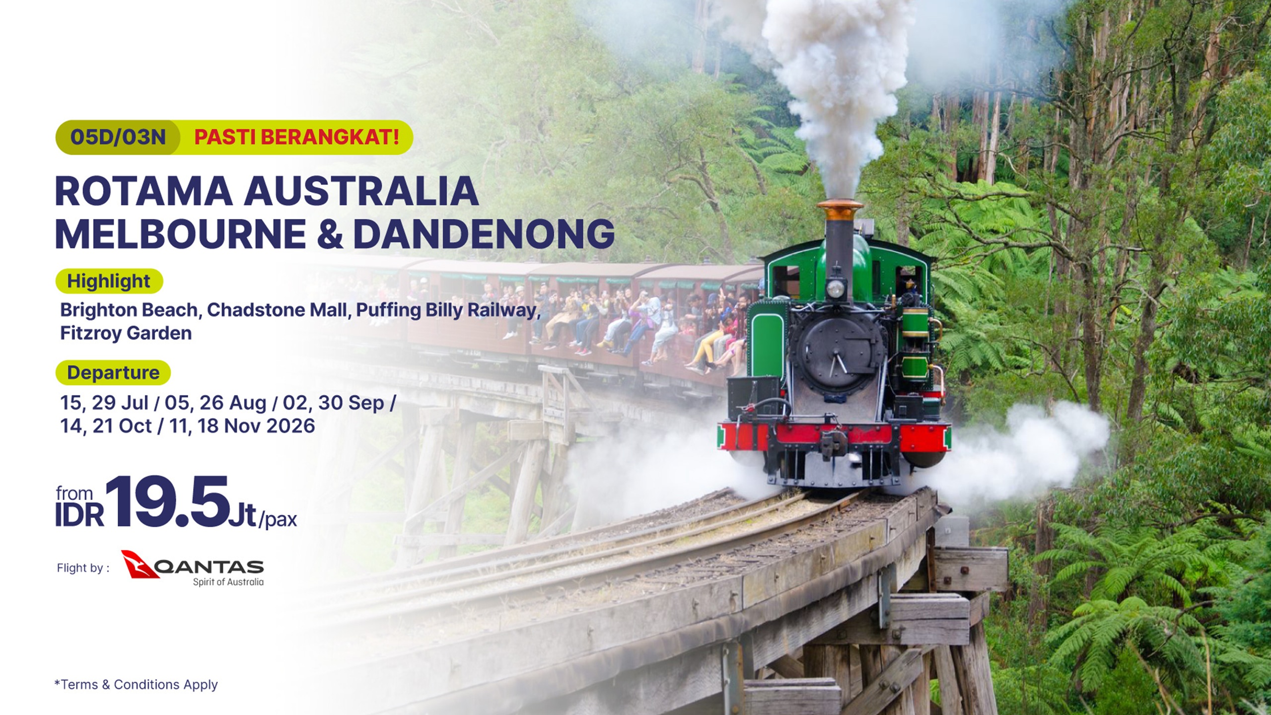 5D/3N Rotama Australia Melbourne & Dandenong-banner