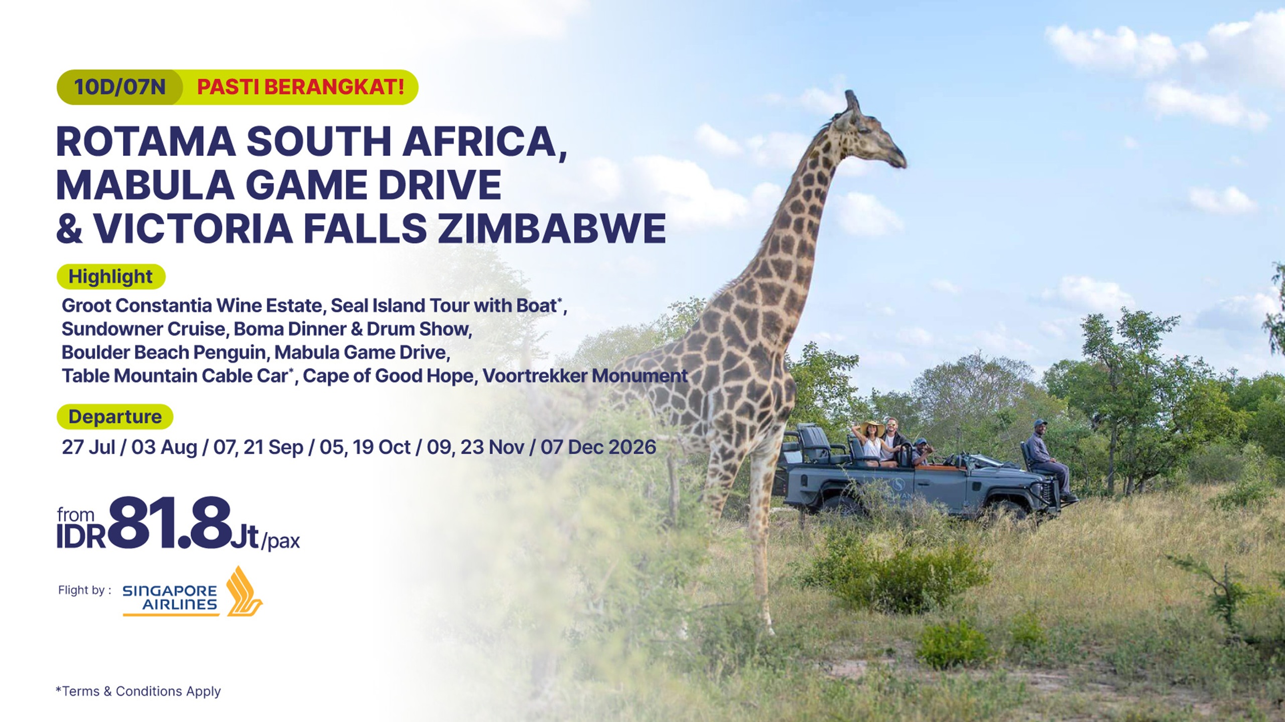 10D/7N Rotama South Africa, Mabula Game Drive & Victoria Falls Zimbabwe-banner